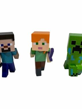 Jada Toys Minecraft MetalFigs Lot Of 3